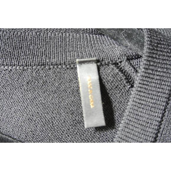 NEW, St.John Santiago Knit Scoop-Neck Sleeveless Dress in Black Size L #MD1100 - Picture 7 of 10